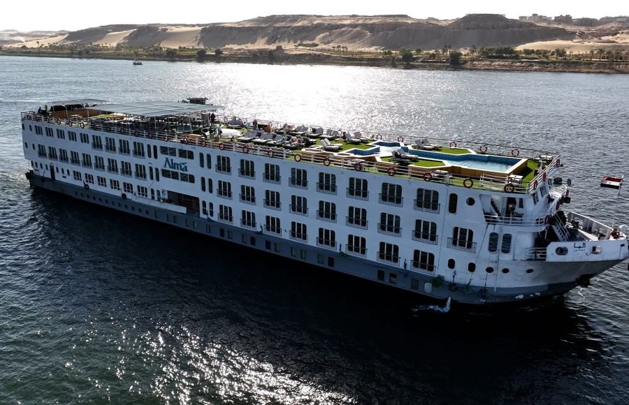 MS Alma Nile cruise ship sailing on the Nile