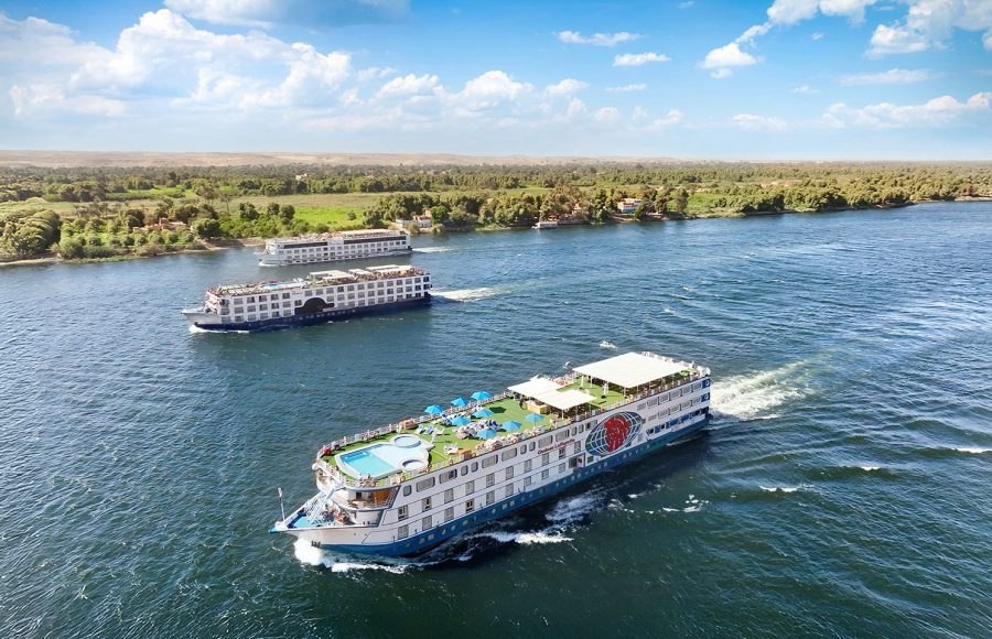 MS Chateau Lafayette Nile cruise ship sailing on the Nile